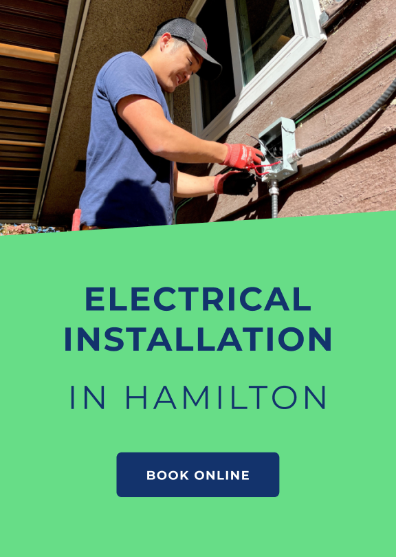Electrical installation service in Hamilton, save 25%