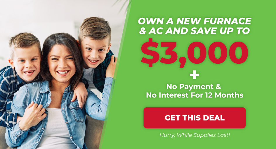 save up to $3000 on a new ac and furnace and don't pay for a year